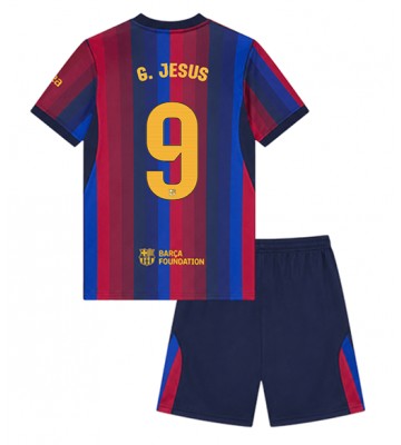 Barcelona Gabriel Jesus #9 Hjemmebanetrøje Børn 2026-27 Kortærmet (+ Korte bukser)